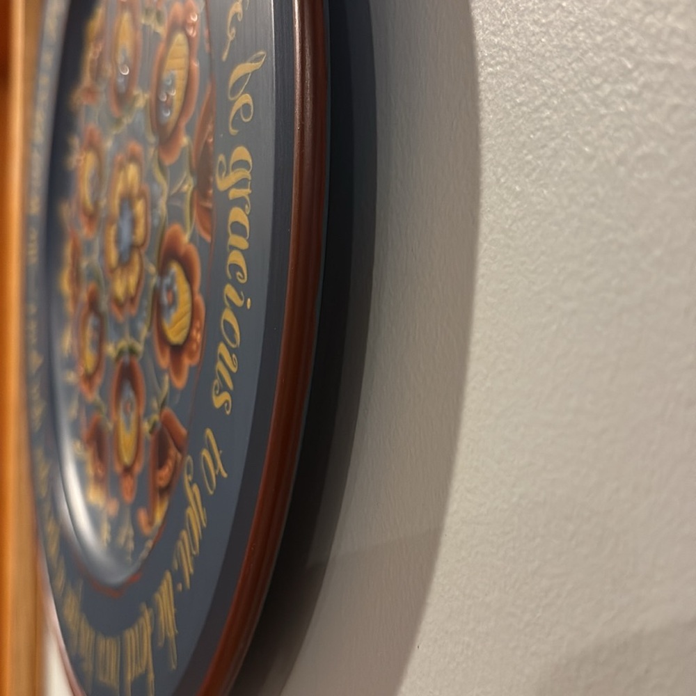 Original ROSEMALING Wooden Plate - by artist Rhonda Fritech - Limited edition - Picture 15 of 17